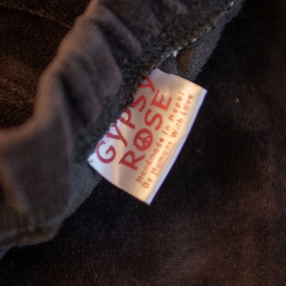 Black and Multicolor Flare Pants - Picture 7 of 9